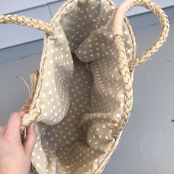 3 / $15 Raffia Jute Woven Beach Tote Cynthia Rowley - Picture 6 of 14